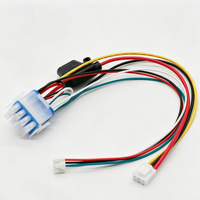 Ensemble de faisceaux de câbles personnalisés avec connecteur mâle bleu-blanc et porte-fusible pour le câblage des appareils ménagers et des équipements industriels