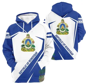 Fitspi Custom Prints Personalized Honduras Flag Hoodie For Men Honduran Hoodies With Custom Name Wholesale