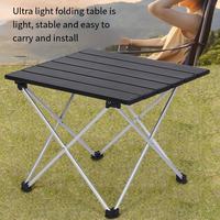 Meubles d'extérieur modernes, table pliante en alliage d'aluminium, portable, camping, pique-nique, randonnée, barbecue, hôtel