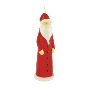Candela Rossa Lucida a Forma di Babbo Natale per Decorazioni Natalizie - Product Image 1