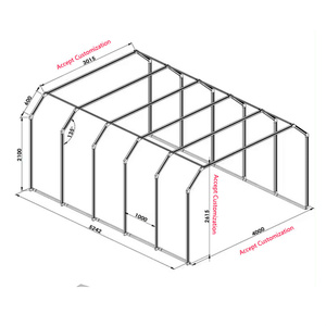 Cabine de polissage automobile haut de gamme et éclairage de tunnel d'<span class=keywords><strong>atelier</strong></span> Ac110v Ip65 Ledstrip Tunnel Light 200000 Lumens 200w Led Tunnel Light - Product Image 4