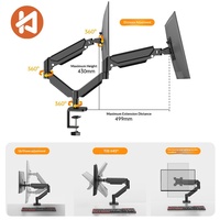 Support d'écran d'ordinateur en acier laminé à froid Yi Mu San Fen Di, vente directe, bras unique mécanique pivotant ergonomique, inclinaison à 90°