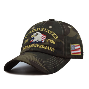 Gorra Conmemorativa del 250 Aniversario de la Independencia de EE. UU. Estilo <span class=keywords><strong>Retro</strong></span> Desgastado - Algodón Suave Lavado con Parche Bordado - Product Image 2
