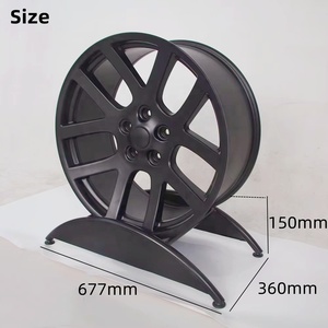 Tùy Chỉnh Kim Loại Xe Lốp Phụ Tùng Hiển Thị Đứng Tổ Chức Tự Động Phụ Kiện Lưu Trữ Giá Trung Tâm Hợp Kim Bánh Xe Rim Showroom Giá - Product Image 3