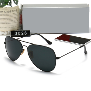 Gafas de Sol Clásicas Vintage 3026, de Lujo, para Hombre y Mujer, Estilo Piloto, Lentes de Cristal, Diseño de Alta Calidad - Product Image 2