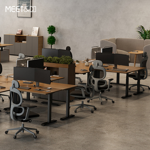 Heavy Duty <strong>Electric</strong> Standing Desk 4 <strong>Legs</strong> <strong>Adjustable</strong> <strong>Height</strong> <strong>Table</strong> Customizable Solutions for Offices - Product Image 2