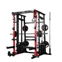 Zoshine Machine Smith multifonctionnelle en métal pour usage domestique et commercial, équipement de musculation, banc de musculation, appareil d'entraînement aux squats, unisexe