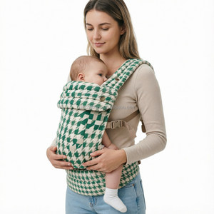 Tissu en lin, coton et Tencel teint en fil à motif <span class=keywords><strong>damier</strong></span>, haute résistance au soleil, sergé large pour porte-bébé portable et réglable - Product Image 2