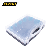Kit de scies cloches bi-métalliques robustes 8 pièces avec accessoires complets pour le perçage du bois, du métal et du PVC