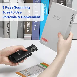 Eyoyo Portable Barcode Reader 1D 2D QR Image Scanner 2D Back Clip BT Barcode Scanner Work With Phone