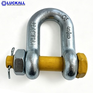 <span class=keywords><strong>Manille</strong></span> de levage G2150 Dee Shackle (acier allié forgé) certifiée ISO 9001, en acier allié galvanisé, avec goupille de sécurité, pour les États-Unis Type - Product Image 1
