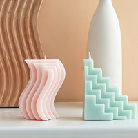 Bougie parfumée sculpturale abstraite moderne pour la décoration de la maison, bougie artisanale en forme d'art, aromathérapie, cadeau décoratif personnalisé