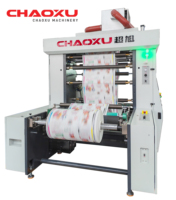Machine d'impression flexographique à 4 couleurs, type empilable, impression recto verso pour gobelets en papier, sacs en papier, boîtes en papier