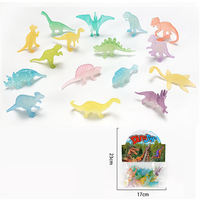 Juguete de Dinosaurio Luminoso de Simulación Personalizado, Modelo de Tiranosaurio Rex de Goma Suave Luminosa, Venta al Por Mayor