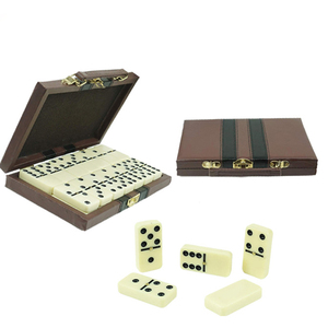 Chuyên Nghiệp Cổ Điển Trò Chơi Hội Đồng Quản Trị 55 Pcs 9 Đôi Chín Ngà Dominoes <span class=keywords><strong>Set</strong></span> <span class=keywords><strong>Domino</strong></span> <span class=keywords><strong>Set</strong></span> Với Hộp Bằng Gỗ Trường Hợp - Product Image 5