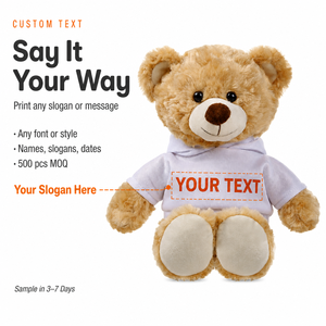 Orsetto di peluche personalizzabile con stampa sublimatica, con maglietta e il tuo LOGO, simpatici orsetti di peluche morbidi e personalizzati all'ingrosso - Product Image 2