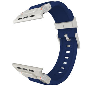 Bracelet de montre en silicone le plus vendu pour Apple Watch S10 11 46mm Ultra 49mm SE 44mm, bracelet de montre sport avec boucle en acier inoxydable - Product Image 5