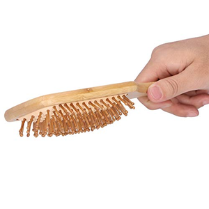 Peine de masaje con cojín de aire de bambú Moso, masajeador de cabeza para uso doméstico diseñado para mujeres, voluminiza el cabello y estimula los meridianos del cuero cabelludo - Product Image 3