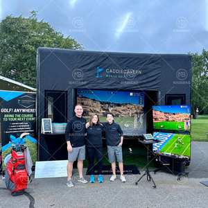 Tente mobile d'extérieur gonflable portable pour le golf, idéale pour l'entraînement, les fêtes et les événements d'entreprise NB-IST029 Simulateur de golf gonflable - Product Image 2