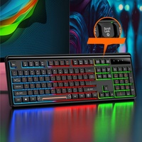 Jedel Clavier optique filaire RVB pleine grandeur personnalisé OEM Rainbow LED pour le bureau et les jeux avec un design unique
