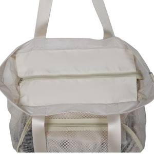 Borsa da Spiaggia Personalizzata in Nylon Resistente per Donne, Borsa a Rete con Chiusura a Cerniera e Tracolla Regolabile per Nuoto/Crociere/Piscina - Product Image 6
