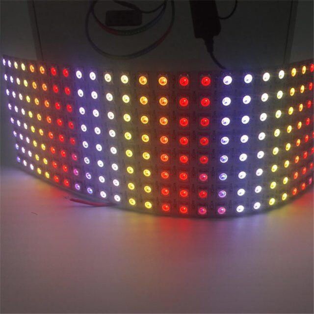 5V SK6812 62W 16*16 Pixels LED Matrix Flexible RGB LED Pixel Matrix Intelligent SMD 5050 Led Module matrix