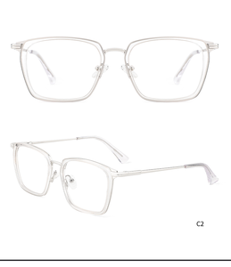 Monturas Ópticas Italianas Mazzucchelli, Marcos Ópticos, Montura de Metal y Acetato, Armazón de Gafas Ópticas - Product Image 6