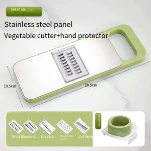 Nuevo Diseño, Rallador de Cocina Manual de Acero Inoxidable, Cortador de Frutas y Verduras de Grado Alimenticio, Rebanador Multifuncional de Alimentos - Product Image 5