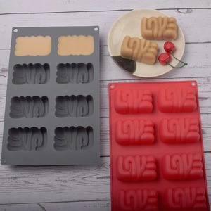 8 Cavity <b>Silicone</b> Mousse Cake Mold DIY Kitchenware Pastry <b>Baking</b> Tools For Bakery And Home Use Food Grade Reusable - Product Image 4