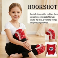 Genouillères classiques en tricot à motif diamant pour enfants, genouillères en éponge respirantes pour tout-petits, genouillères élastiques pour enfants, soutien du genou
