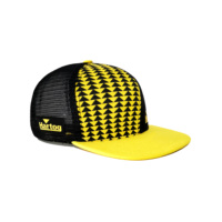 Topi Baseball Vintage Street Style Twill 6 Panel Unisex Patchwork Printing Bahan Katun Bernapas Model Flat Bill Trucker Hat Snapback
