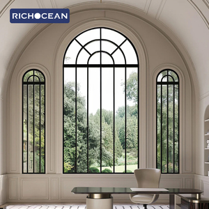 Ventanas Arqueadas de Aluminio Personalizadas RICHOCEAN, Ventanas Fijas Tipo Píxar para Dormitorio, Ventanas Residenciales a Bajo Precio - Product Image 3