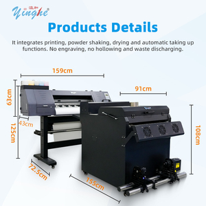 Yinghe 60cm DTF <b>Printer</b> Automatic <b>Garment</b> Printing Machine CMYK+W Pigment Ink Roll-To-Roll Direct Film Transfer 220V 1 Year - Product Image 2