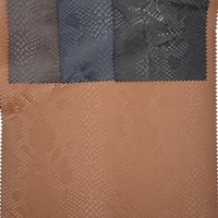 Tissu en cuir synthétique personnalisé, texture python, extensible dans les quatre sens, tissu en cuir PU brossé pour leggings femme