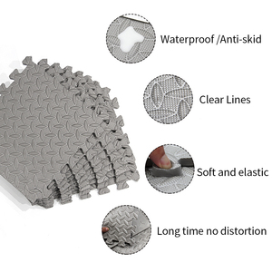 Venta caliente Alfombrillas de espuma EVA 12 unids/set Esteras de ejercicio de absorción de Ahock antideslizantes gruesas para gimnasio en casa - Product Image 2