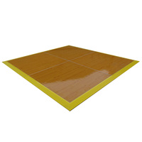 Plancher de danse portable pour les fêtes, les mariages et les événements, blanc/bord en aluminium, fabriqué dans le Guangdong