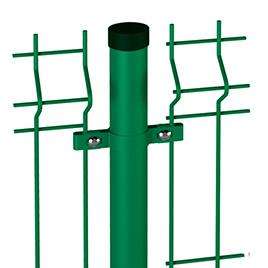 Valla de malla de alambre soldada de Pvc verde de alta calidad, tipos de sistema de esgrima Cuvy, abrazadera de conexión, esgrima 3D - Product Image 3