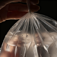 Sacs en polyéthylène transparents à poche plate de qualité alimentaire pour le marché africain, taille personnalisée, estampage à chaud, sacs ouverts en polyéthylène