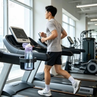 Bouteille de qualité alimentaire, saine, écologique et sûre, pour boire directement, idéale pour la randonnée, la perte de poids, le sport, l'école, la maison, la natation, la danse, le saut.