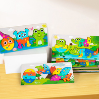 Rompecabezas de Madera Montessori para Niños Pequeños, Rompecabezas Educativo de Animales para Niños Pequeños, Rompecabezas de Ciclo de Vida para Bebés