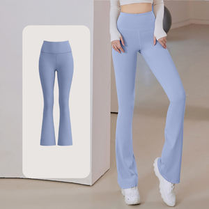 Leggings d'entraînement évasés pour femmes sculptant des pantalons de yoga taille haute pour amincir et façonner - Product Image 2
