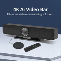 Dahili 4 mikrofon ile AI konferans kamerası | 4K Eptz otomatik çerçeveleme ve gürültü azaltma | Uzaktan öğretim için USB tak oyna