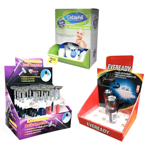 Tùy chỉnh phong cách hiện đại giấy các tông hộp hiển thị cho Countertop chai thủy tinh Rack hiển thị với lỗ cho các cửa hàng bán lẻ cửa hàng - Product Image 5