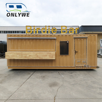 Onlywe Food Truck Mobiler Catering-Anhänger Voll Ausgestatteter Outdoor-Container Mobile Bier-, Eis- und Kaffee-Wagen Essensanhänger