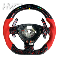 Volant personnalisé en cuir et fibre de carbone pour l'amélioration de l'intérieur de la voiture pour VW Volkswagen Golf 5 Mk5 GTI TSI Passat Maiteng Touran