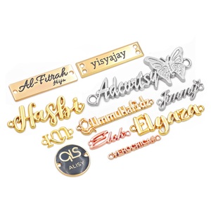 Phụ Kiện May Mặc Túi Vàng Dập Nổi Tag Kim Loại Tag Tấm Tùy Chỉnh Dập Nổi Nhãn Kim Loại Nhãn Hiệu Logo 3D Kim Loại Logo Cho Hàng May Mặc - Product Image 1