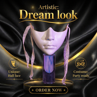 Masque de fête pour adulte Halloween Steampunk intégral imperméable 2026 PVC 3D écologique réutilisable pour usage extérieur