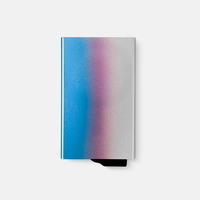 Portefeuille de cartes de crédit professionnel multifonction en aluminium anti-RFID CardHoda Fashion, 6 pouces, sans fermeture, léger (50g), vente en gros