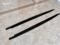 Side Skirt Gloss Black Gaya MP untuk BMW Seri 3 E90 MP Side Bumper Suku Cadang Mobil 2005-2011