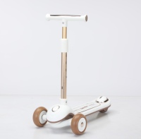 Vente en gros d'usine de trottinette de sport pliable en plein air Kids 3 PU Wheel Foot Push Scooters
